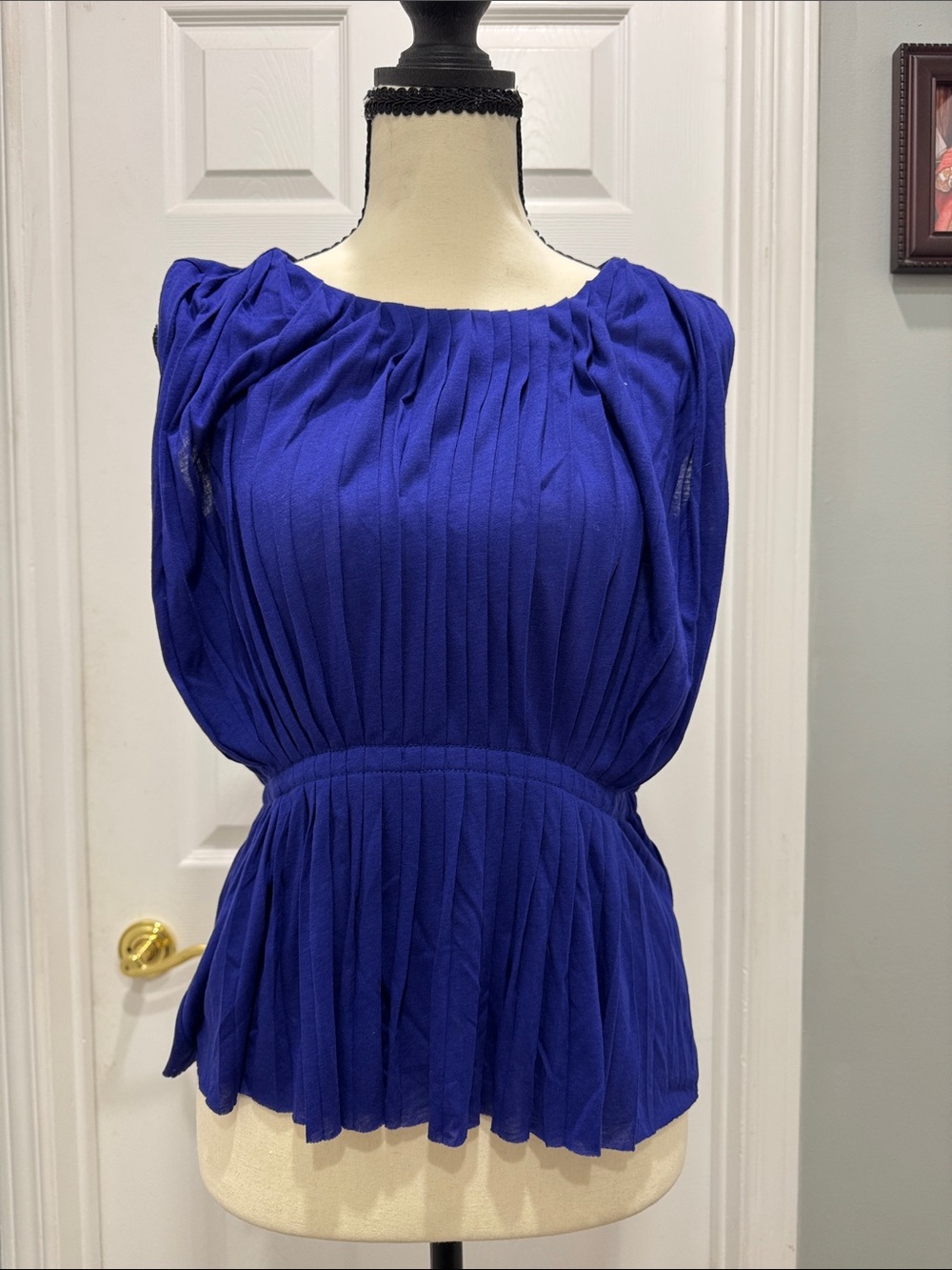 J.Crew Pleated Peplum Blouse